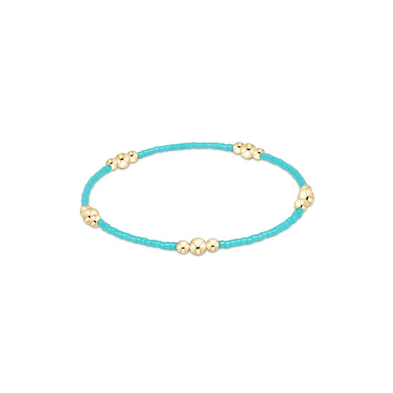 Hope Purpose Gold Bracelet - Turquoise
