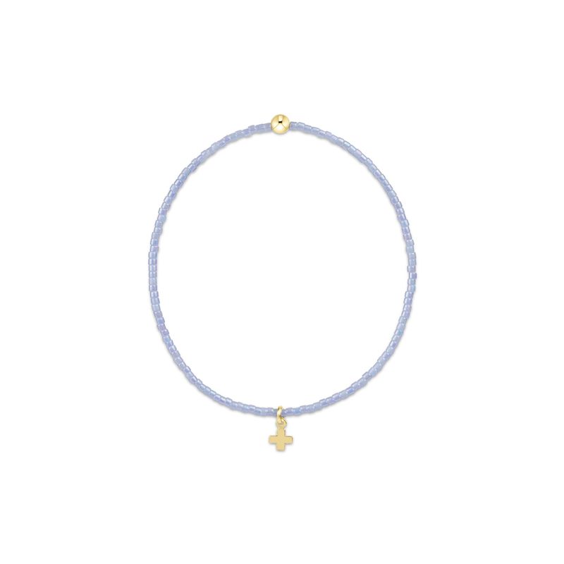 Hope Classic Ocean Mist Bracelet - Signature Cross Small Gold Charm