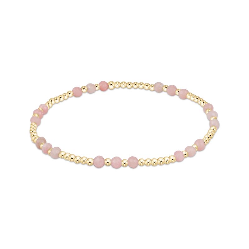 Joy Gem 3mm Bracelet - Pink Opal