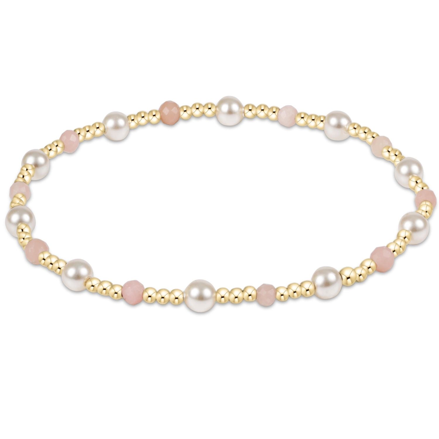 Extends Pearl Sincerity 4mm Gem Bracelet - Pink Opal