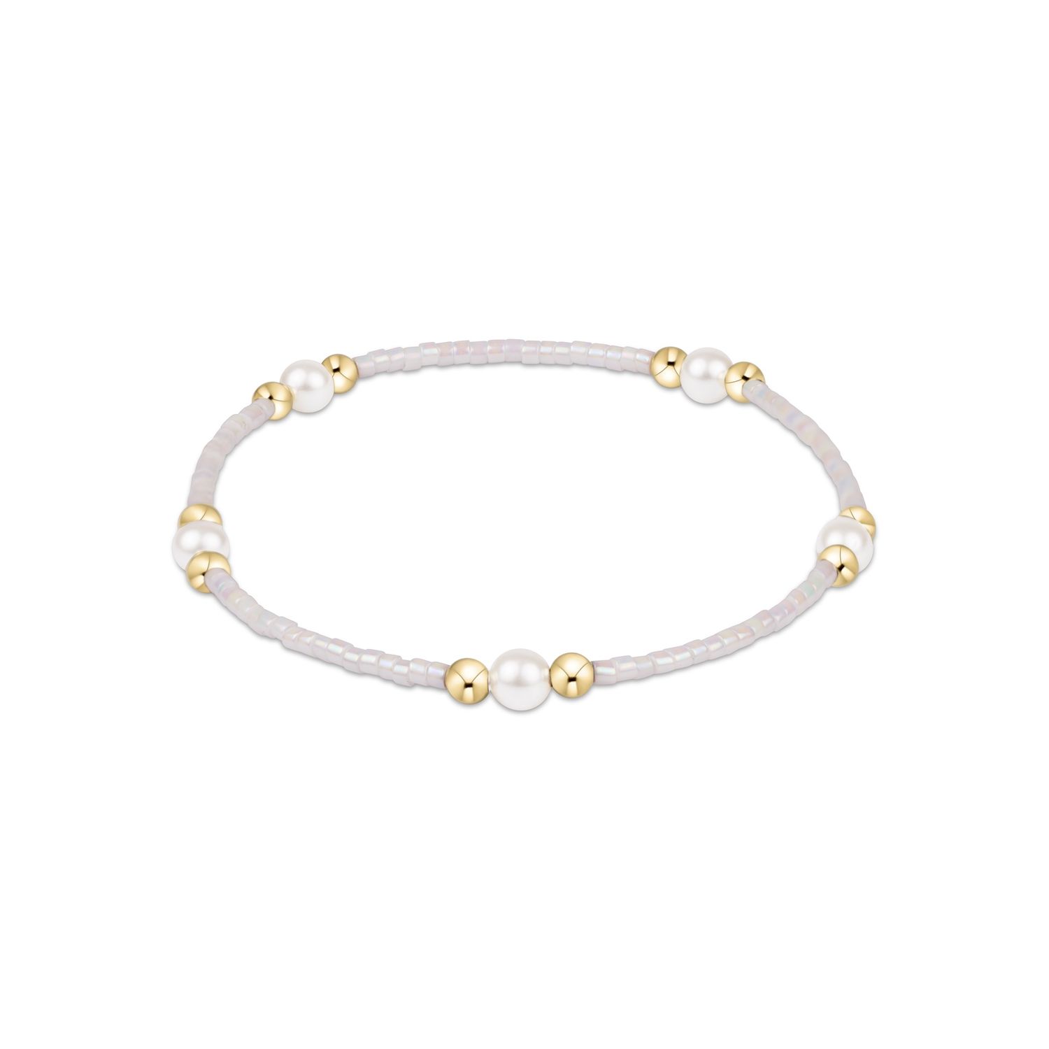 Hope Purpose Pearl Bracelet - Silky White
