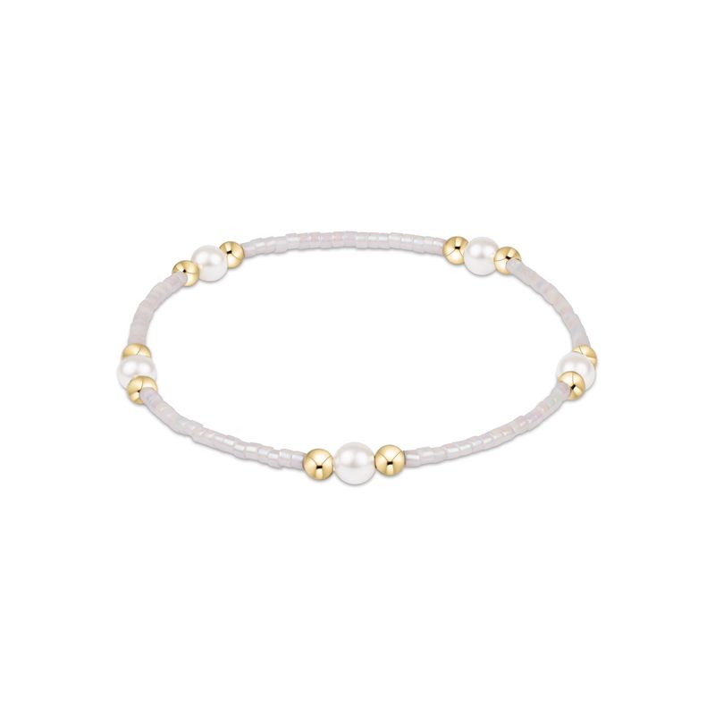 Hope Purpose Pearl Bracelet - Silky White