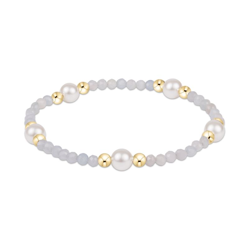 Purpose Pearl 6mm Gem Bracelet - Aquamarine