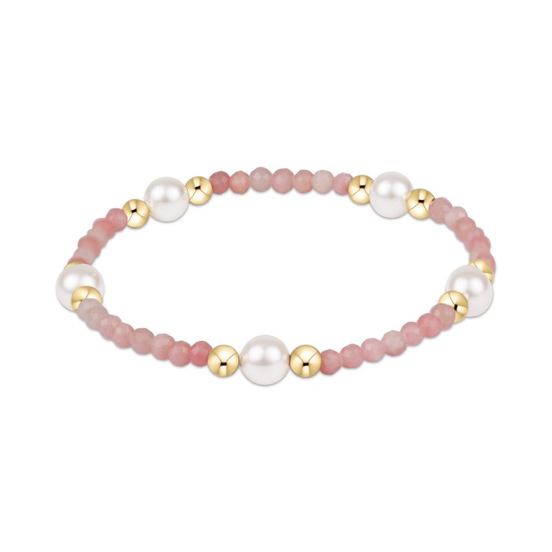 Purpose Pearl 6mm Gem Bracelet - Pink Opal