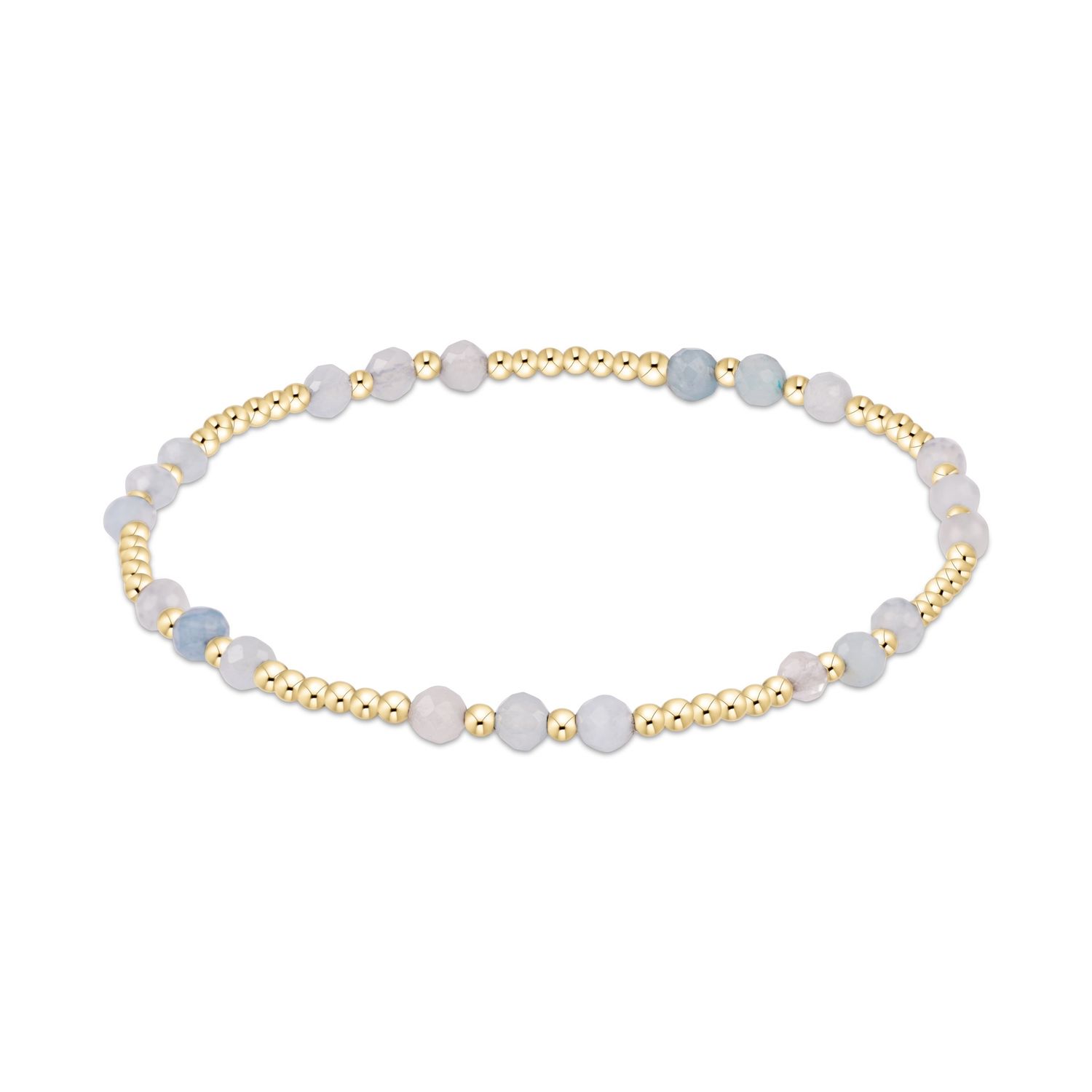 Joy Gem 3mm Bracelet - Aquamarine