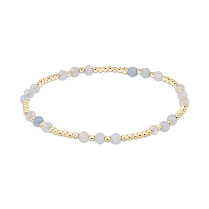 Joy Gem 3mm Bracelet - Aquamarine