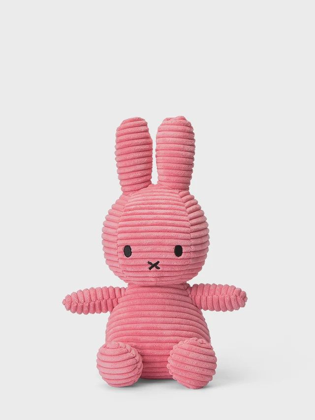 Miffy Plush Corduroy 9'', Color: Bubblegum Pink