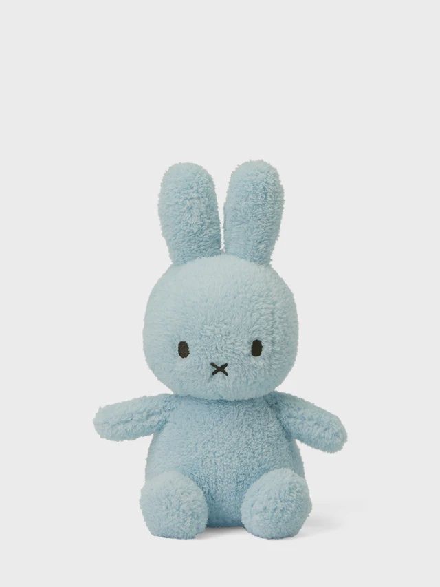 Miffy Plush Sitting Terry 9", Color: Light Blue