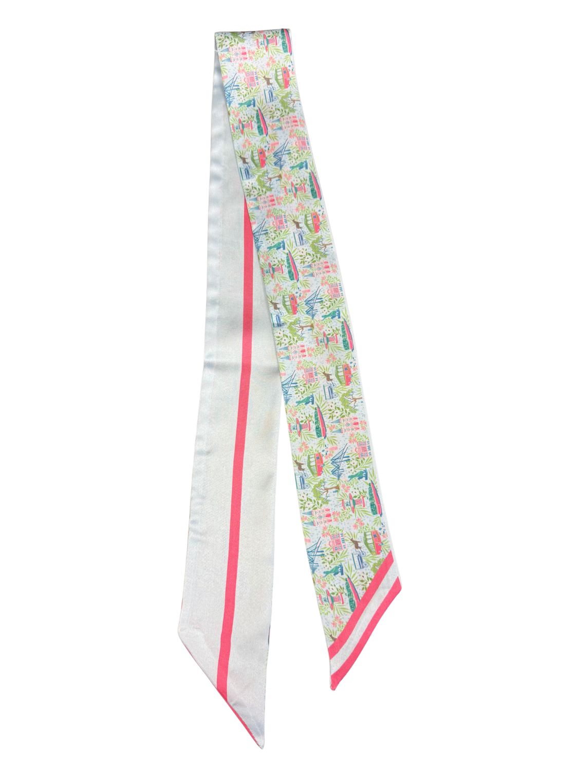 Savannah Artist Print Skinny Scarf - Color