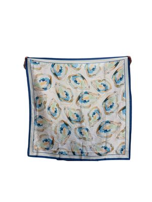 Blue Oyster 35x35" Square Scarf