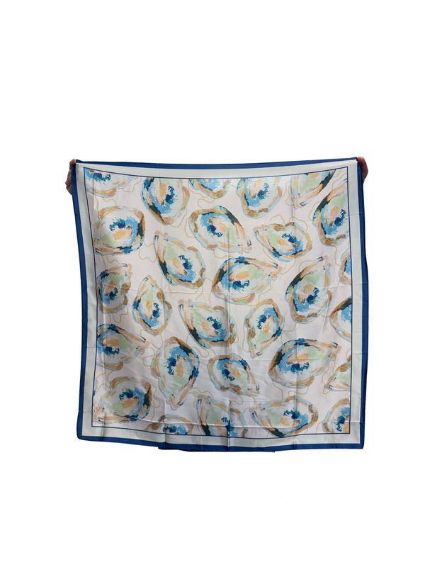 Blue Oyster 35x35" Square Scarf