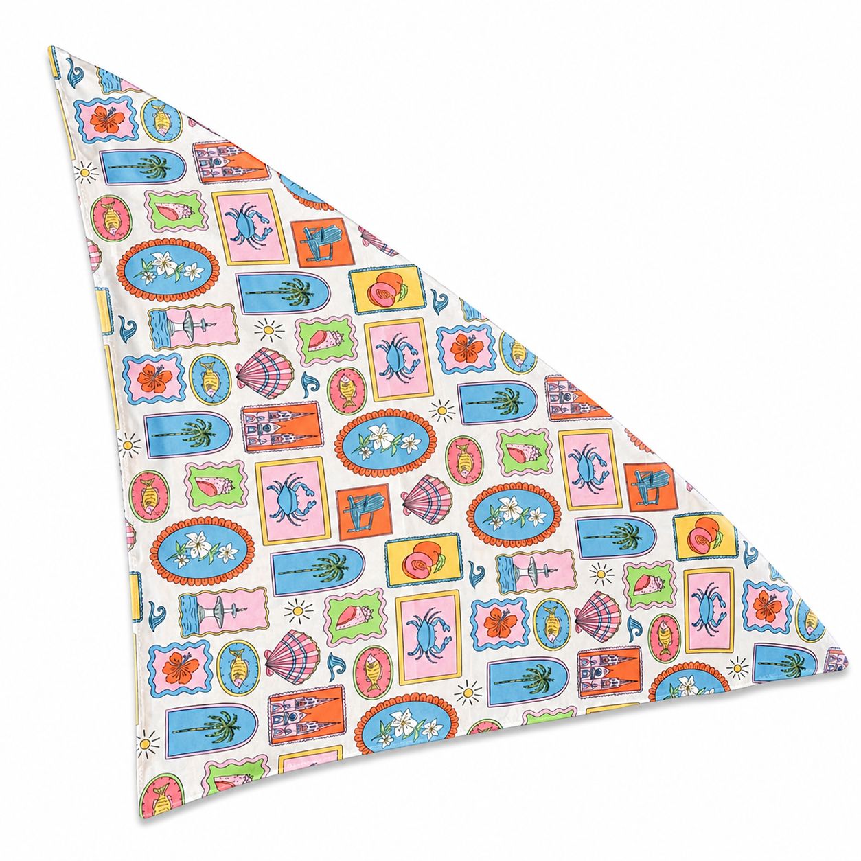 Savannah Stamp Print 24x24" Square Scarf