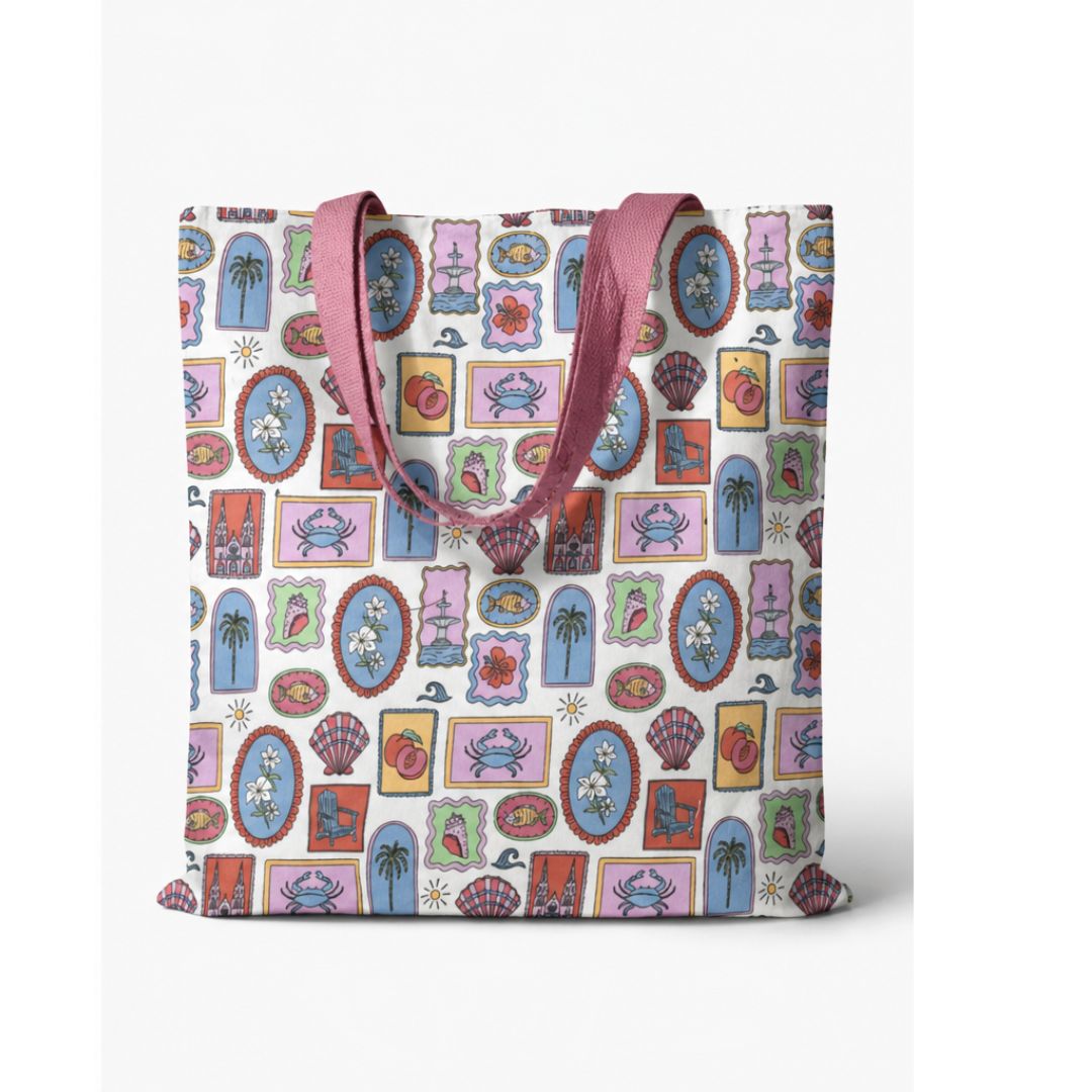Coastologie Savannah Stamp canvas Tote