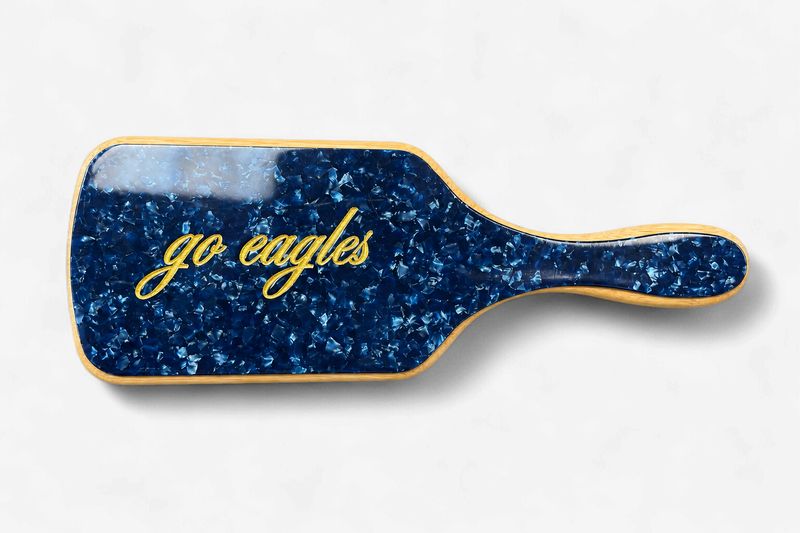 Collegiate Hair Brush - Go Eagles
