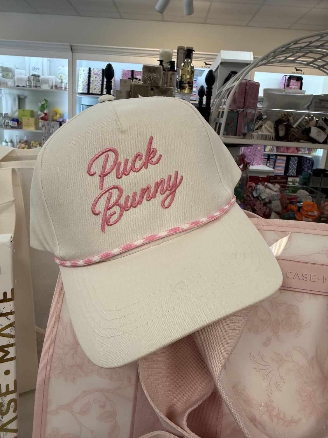 Embroidered Puck Bunny Hat