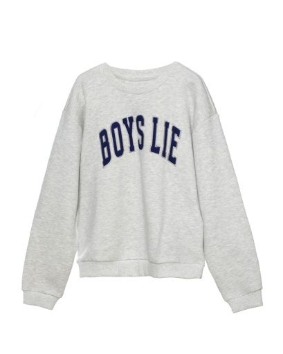 SMOKE &amp; MIRRORS KARA CREWNECK, Colour: GREY, Size: XS/S, season: FALL 25