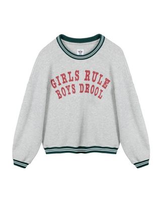 GIRLS RULE BOYS DROOL KARA CREWNECK