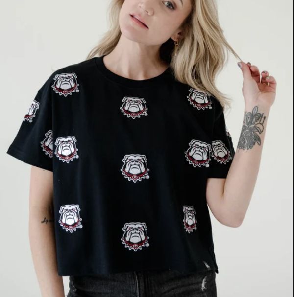 Georgia Ritter Multi Color Heavyweight Crop Tee