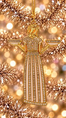 Savannah Bird Girl Ornament