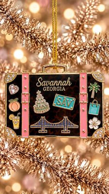 Savannah Suitcase Ornament