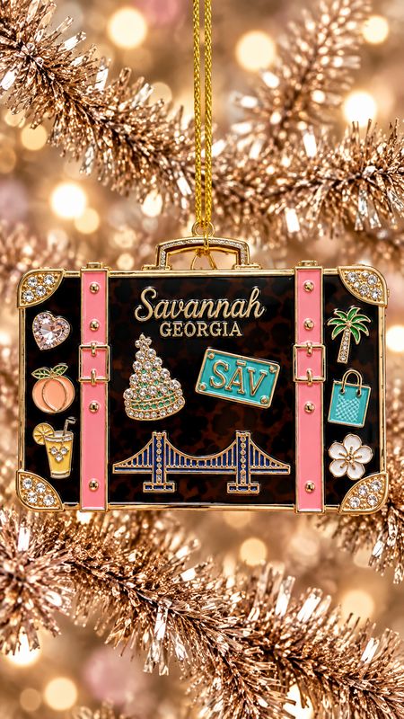 Savannah Suitcase Ornament