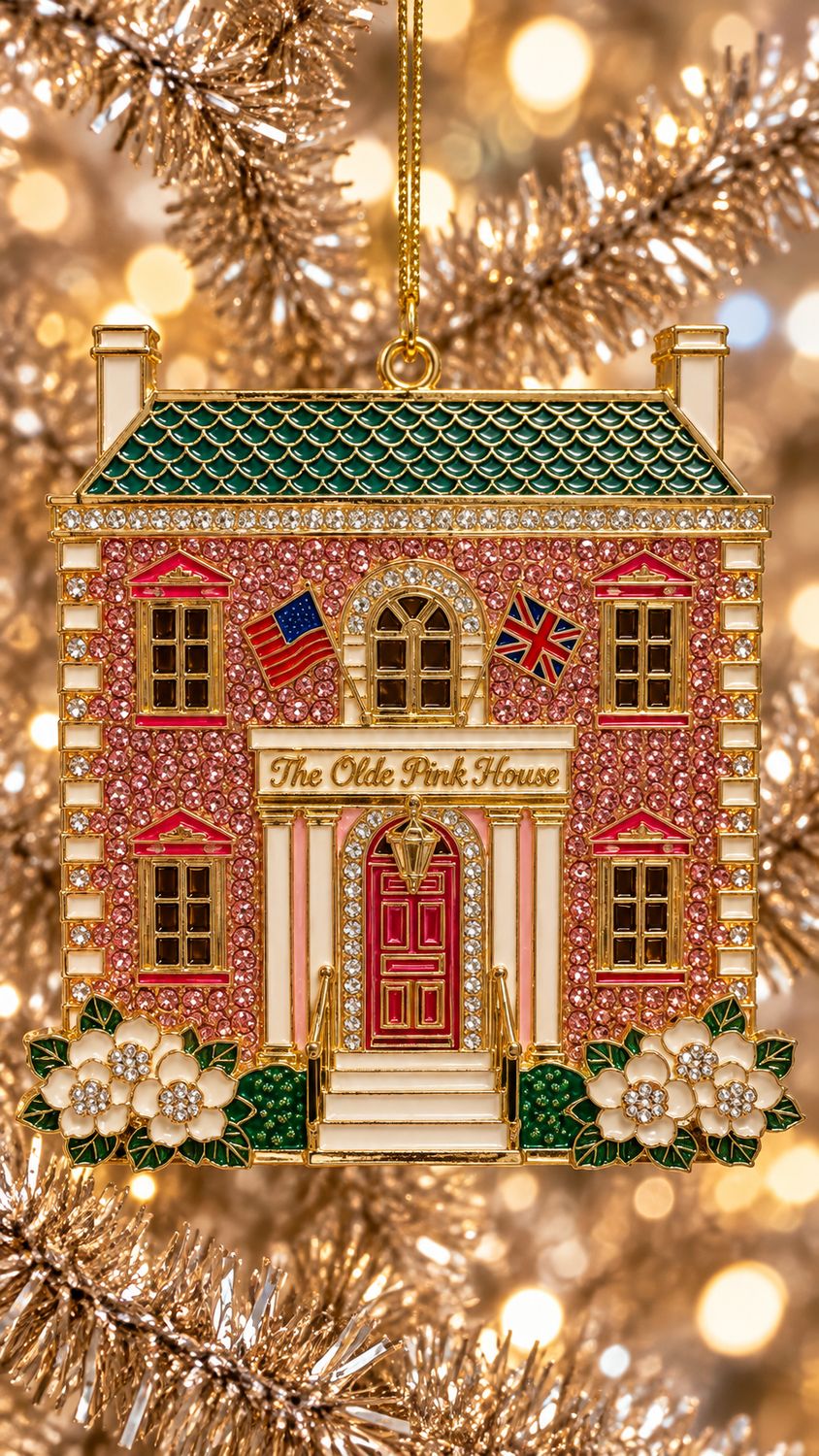 Savannah Pink House Ornament