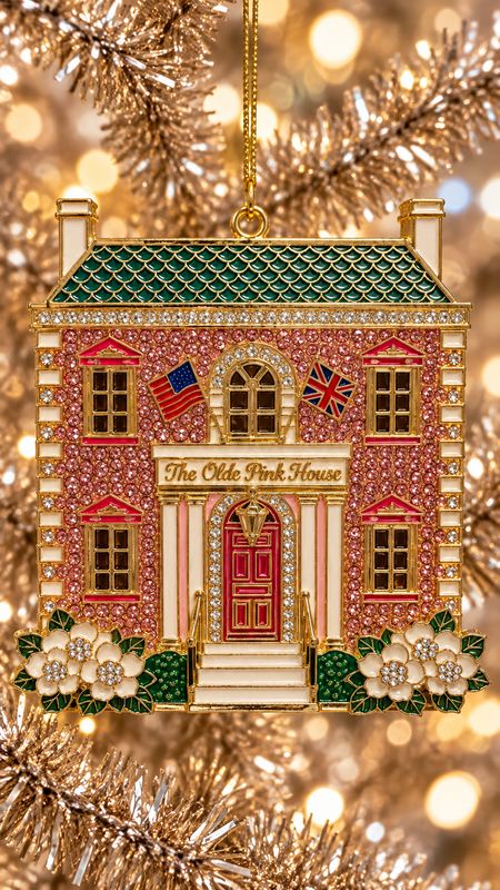 Savannah Pink House Ornament