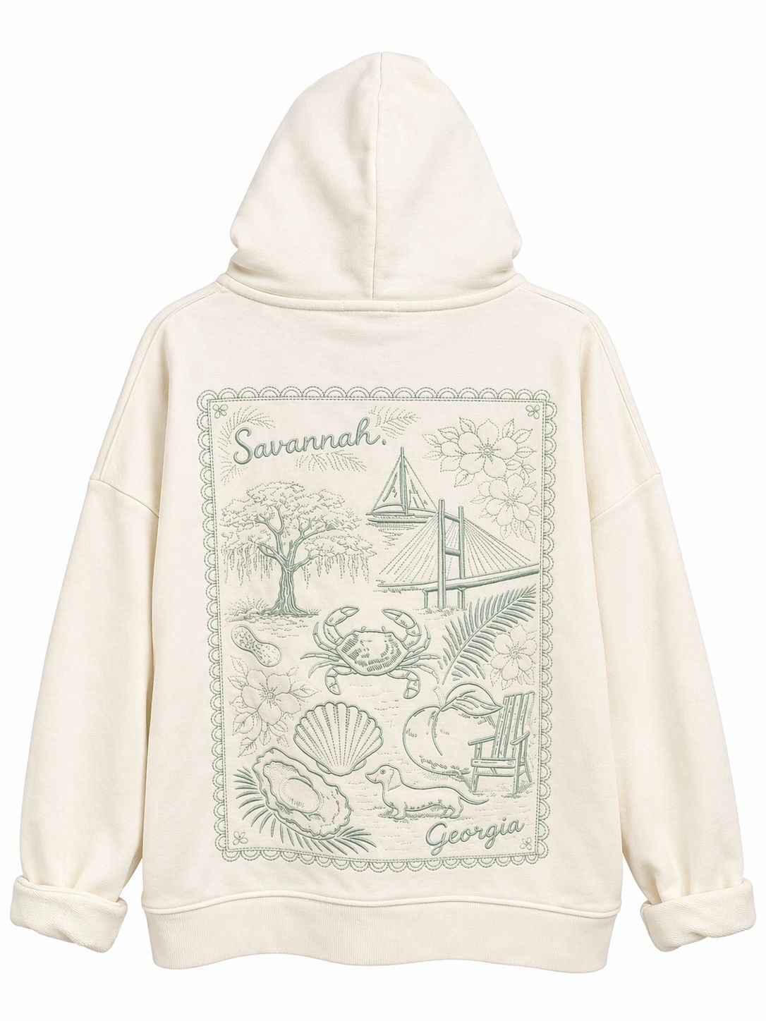 Savi Girl Savannah Light Gray Stamp Hoodie