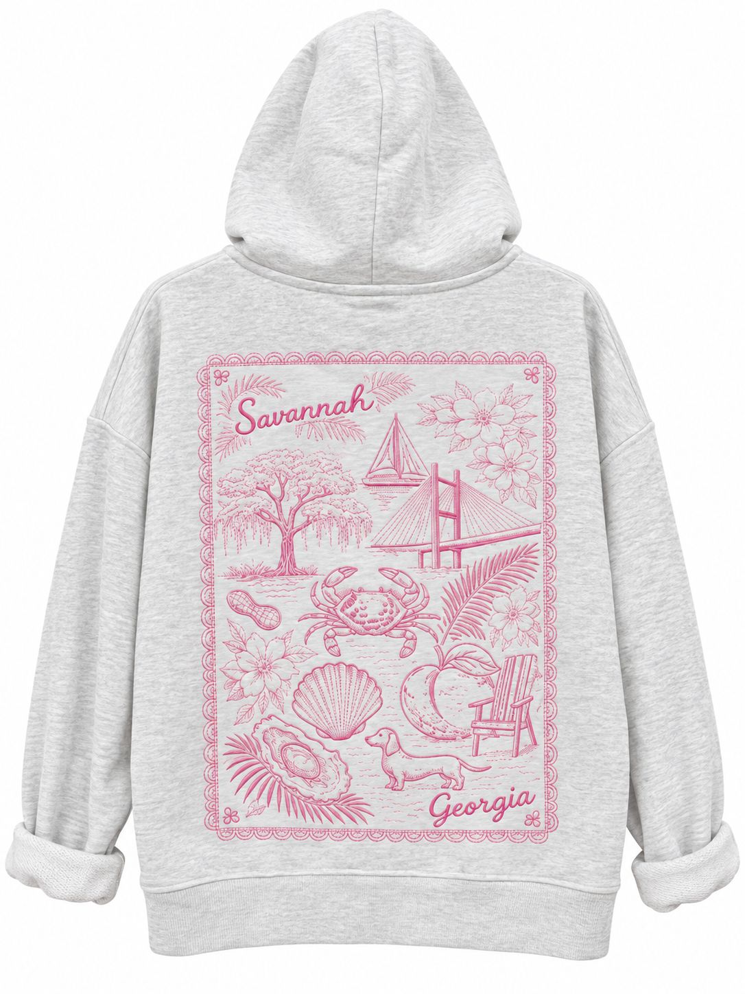 Savi Girl Savannah Ivory Stamp Hoodie