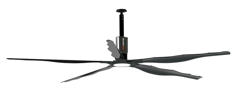 MonsterFans Style Series 7FT-10ft Fan Kit – 230V 1ph, 230v 3ph, 460v 3ph w/ VFD & Mounting