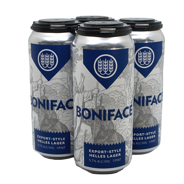 Schilling Beer Co. Boniface Export-Style Helles Lager 4pk 16oz cans