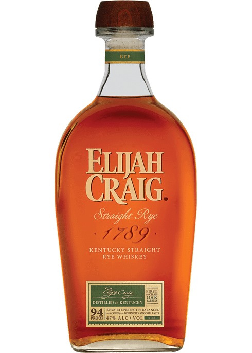 Elijah Craig Straight Rye Whiskey
