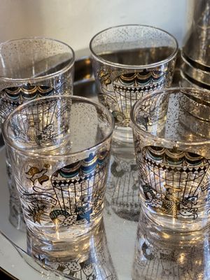 Georges Briard Old Fashioned &#39;The Higher You Go, The Harder You Fall&#39; Pattern (Set of 4)