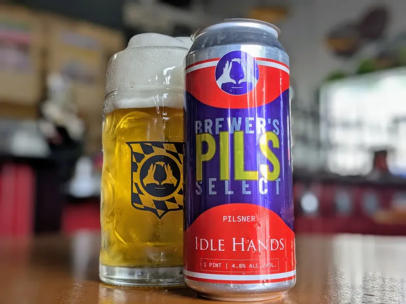 Idle Hands Brewers Select Pilsner 16oz 4pk Cans