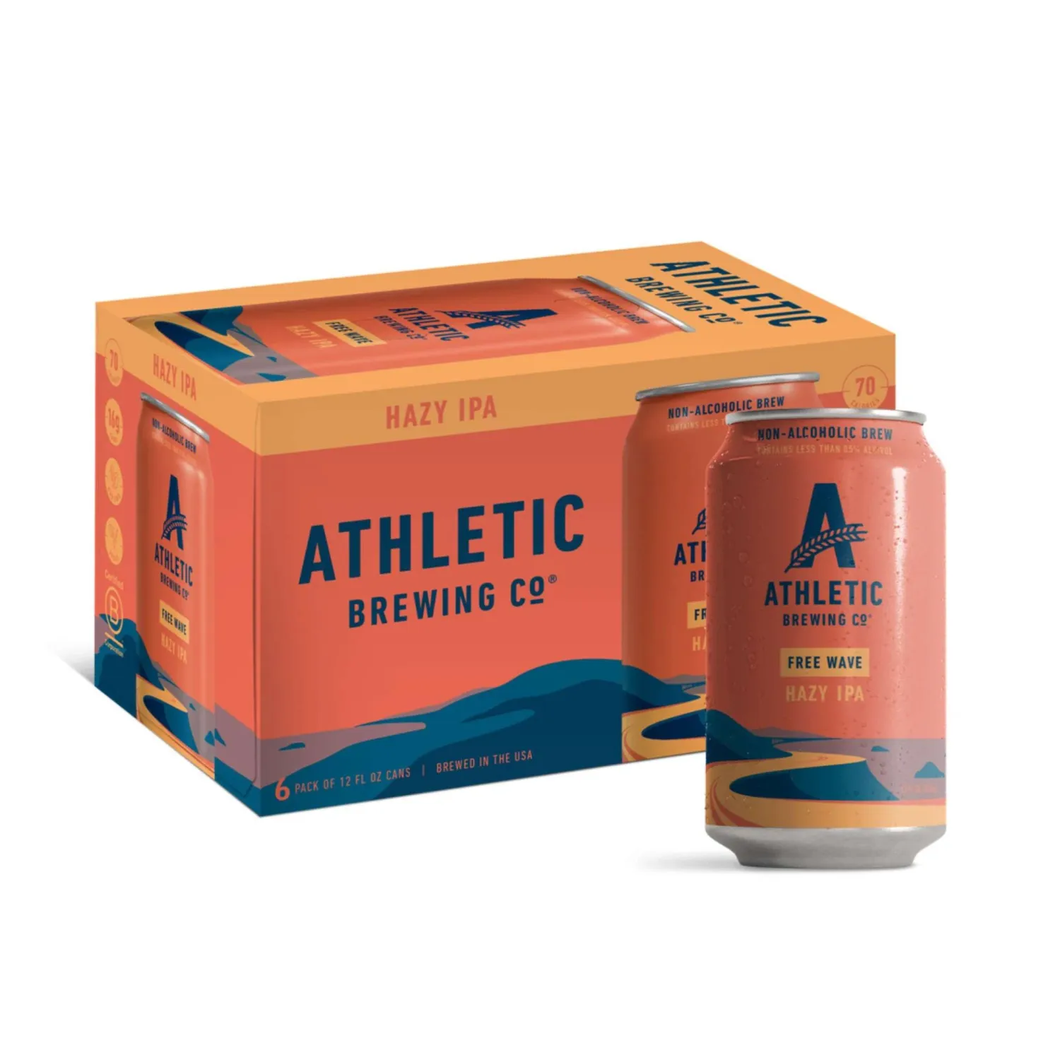 Athletic Brewing Co. NA Free Wave Hazy IPA 12oz 6pk Cans