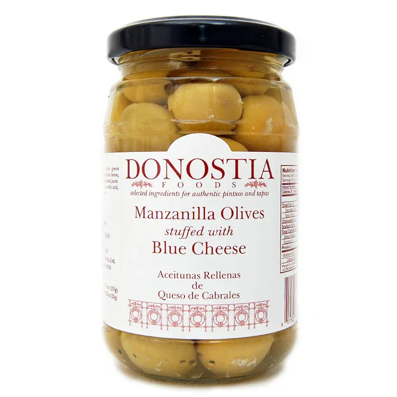 Donostia Manzanilla Olives Stuffed with Blue Cheese
