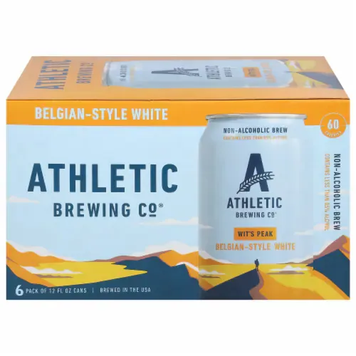 Athletic Brewing Co. NA Wit&#39;s Peak Belgian-Style White 12oz 6pk Cans