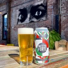 Pivotal Brewing Co. Mezzo Forte Italian-Style Pilsner 16oz 4pk Cans