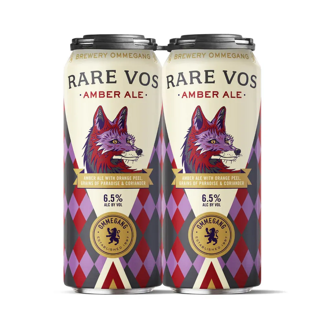 Ommegang Rare Vos Amber Ale 16oz 4pk Cans