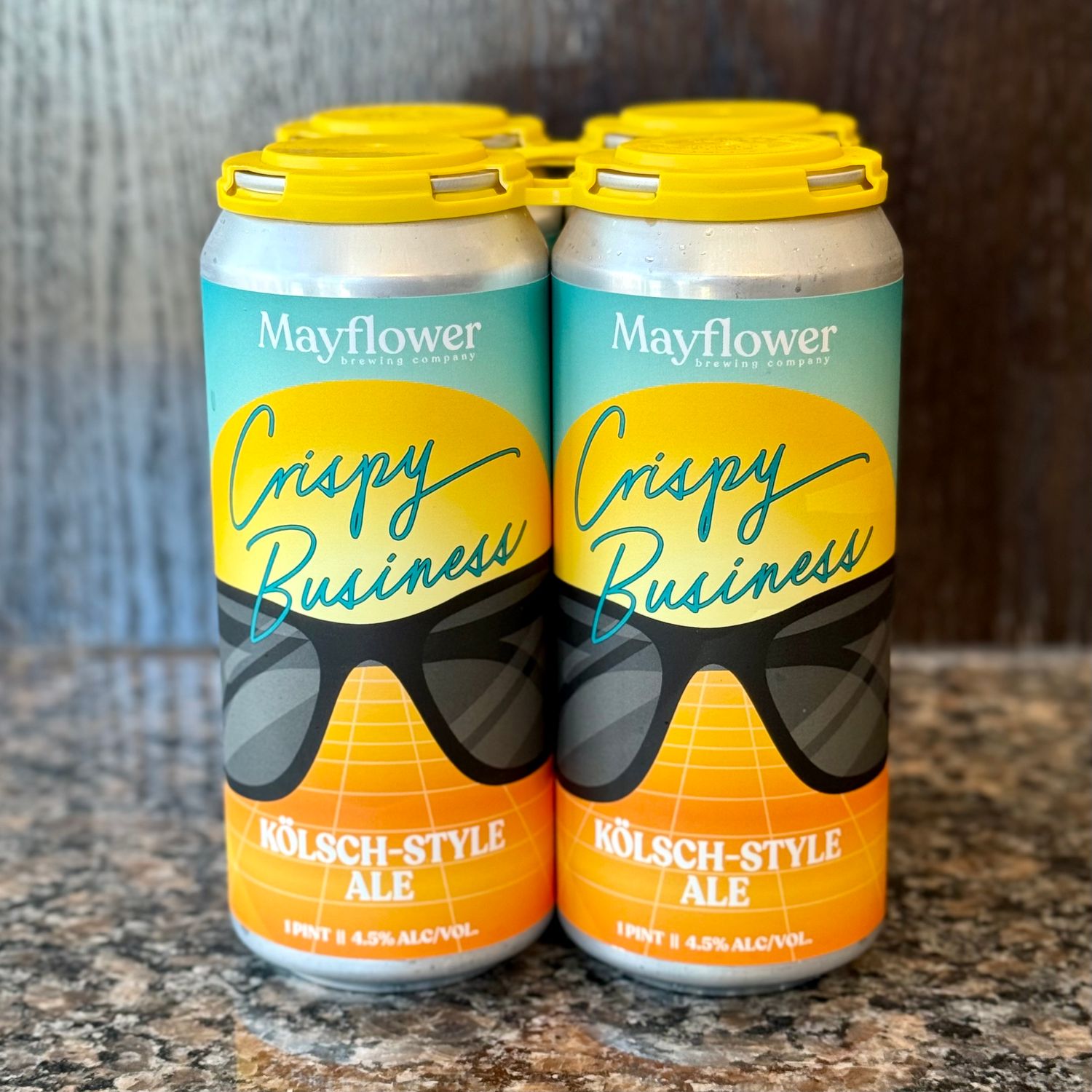 Mayflower Crispy Business Kolsch Style Ale 4pk 16oz Cans