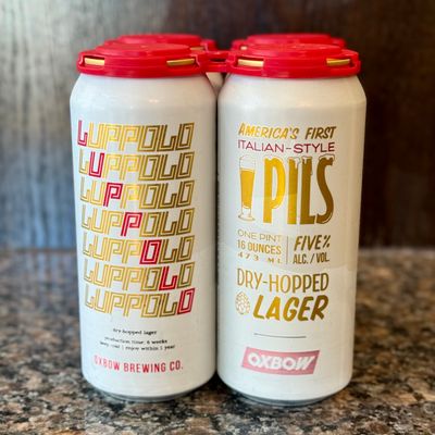 Oxbow Luppolo Pilsner 16oz 4pk Cans