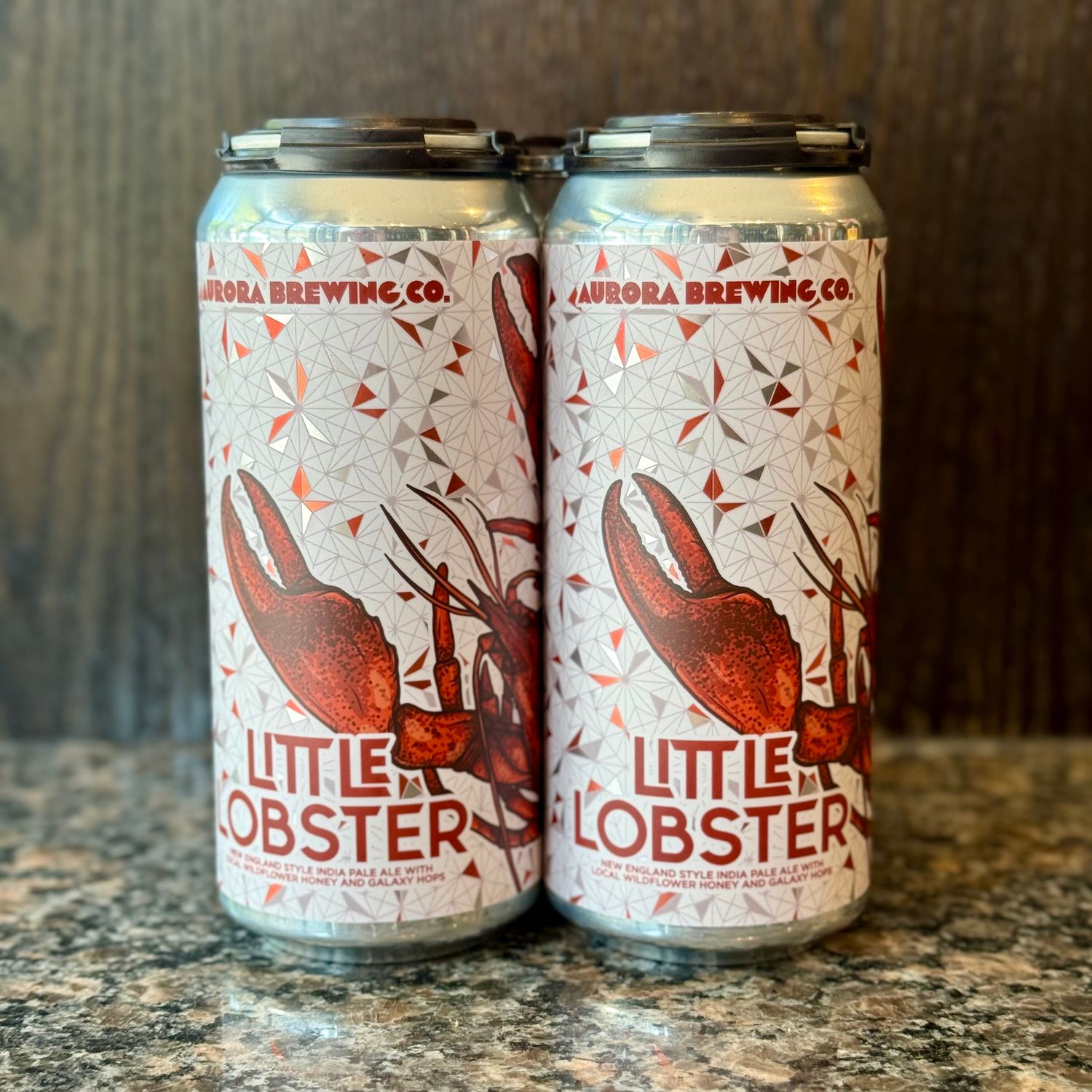 Aurora Brewing Co. Little Lobster NEIPA 4pk 16oz Cans