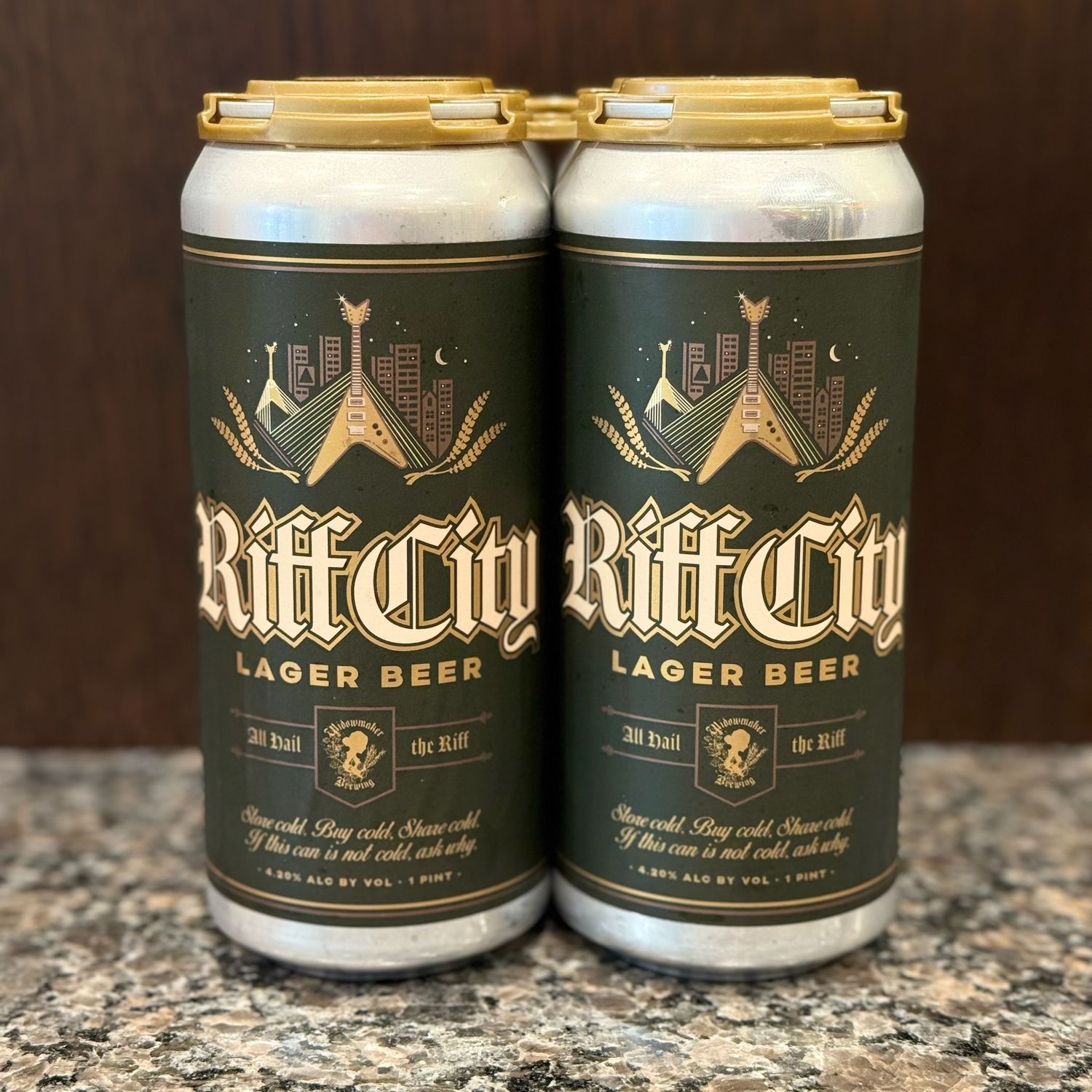 Widowmaker Brewing Riff City Lager 16oz 4pk Cans
