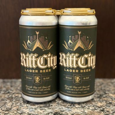 Widowmaker Brewing Riff City Lager 16oz 4pk Cans