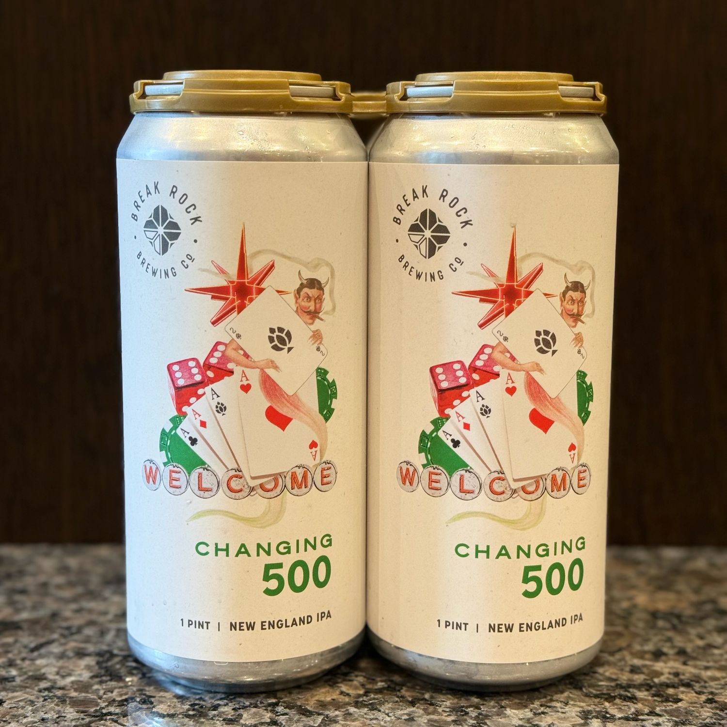 Break Rock Brewing Changing 500 NEIPA 16oz 4pk Cans