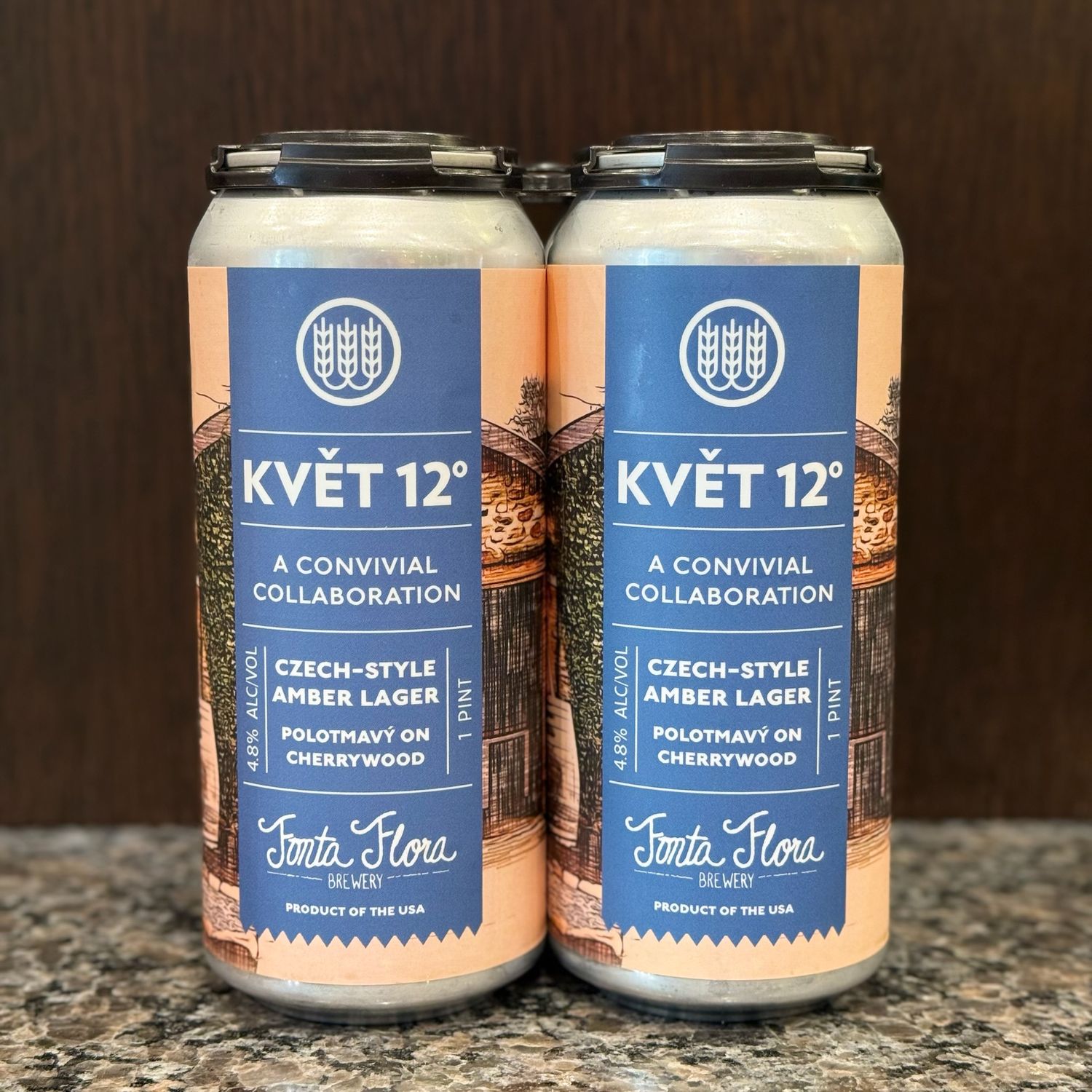 Schilling Beer Co. Kvet Amber Lager 16oz 4pk Cans