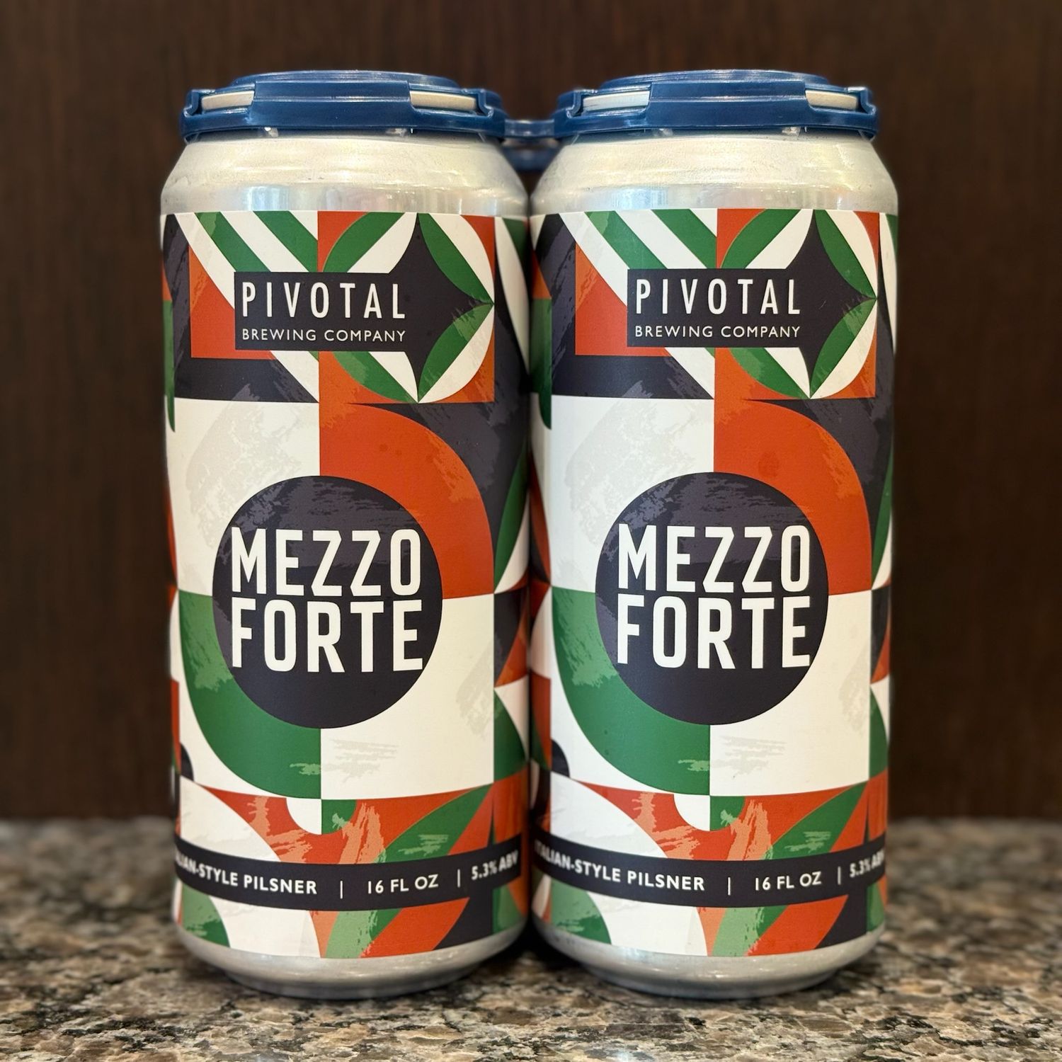 Pivotal Brewing Co. Mezzo Forte Italian-Style Pilsner 16oz 4pk Cans