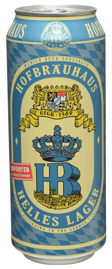 Hofbrau Helles Lager 16oz 4pk Cans