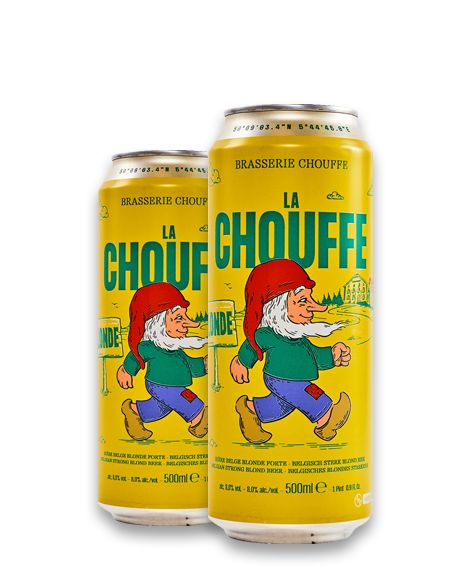 La Chouffe Belgian Blonde Ale 16.9oz 4pk Cans