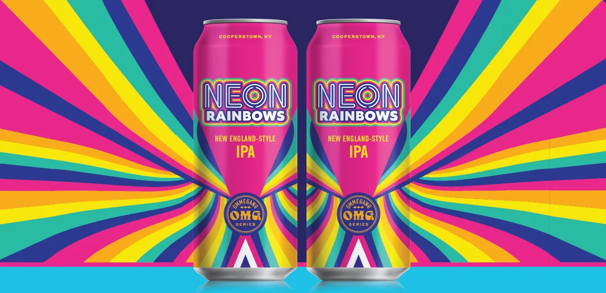 Ommegang Brewery Neon Rainbows NEIPA 4pk 16oz Cans
